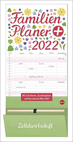 Familienplaner plus Tasche Kalender 2022 von Heye