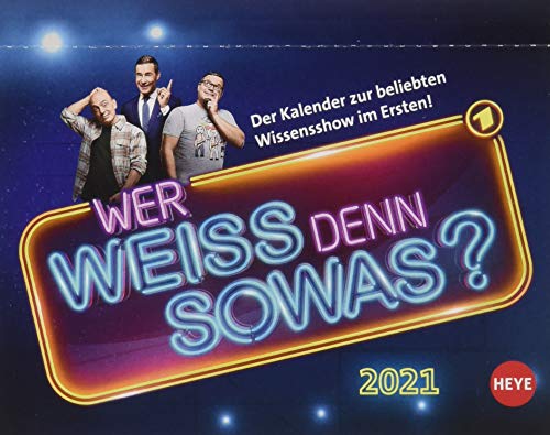Wer weiß denn sowas? Tagesabreißkalender 2021 - Tischkalender mit perforierten Seiten - zum Aufstellen oder Aufhängen - Format 11 x 14 cm: Der Kalender zur beliebten Wissensshow im Ersten! von Heye