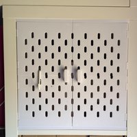 Kallax Tür Einsatz 3D-Druck | Zweiteilige Im Skådis-stil Magnetisch Passgenau Inkl. Griffe von HeynleinHandmade