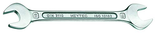 Heytec 50800101180 Doppelmaulschlüssel 10 x 11 mm aus Chrom-Vanadium Stahl von Heytec