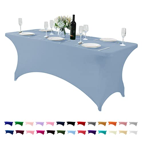 Spandex Tischdecke für 1,82 m, 1,82 m, dehnbare Tischdecke, universell verstellbar, für Party, Bankett, Hochzeit, Veranstaltungen Spandex Tischdecke für 1,82 m, 1,82 m, dehnbare Tischdecke, universell verstellbar, für Party, Bankett, Hochzeit, Veranstaltungen von Hezuzo