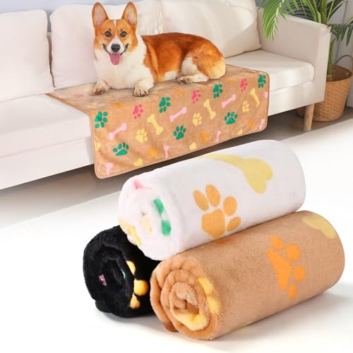 HezzLuv 3er Set Hundedecke Flauschig, Hundedecke Waschbar, Weiche Vlies Hundedecke Für Unterwegs und Zuhause, Hundedecke Sofa, Haustierdecke Für Kleine Mittelgroße Hunde Katzen, 52x76cm HezzLuv 3er Set Hundedecke Flauschig, Hundedecke Waschbar, Weiche Vlies Hundedecke Für Unterwegs und Zuhause, Hundedecke Sofa, Haustierdecke Für Kleine Mittelgroße Hunde Katzen, 52x76cm von HezzLuv