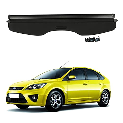 Auto Laderaumabdeckung FüR Ford Focus Hatchback 2005-2010 Kofferraum Abdeckung Rollo Einziehbar Kofferraumabdeckung Hutablage Zum Schutz Der PrivatsphäRe Cargo Cover von Hgeds