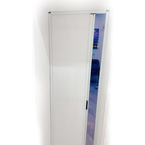 Hggdsac Falttür Innentüren, Ohne Bohren, Falttüren Mit Push-Pull-Funktion, Wabendesign, für Schränke, Kleiderschränke und Speisekammern, Sondergröße, Weiß W×H:75×200cm Hggdsac Falttür Innentüren, Ohne Bohren, Falttüren Mit Push-Pull-Funktion, Wabendesign, für Schränke, Kleiderschränke und Speisekammern, Sondergröße, Weiß W×H:75×200cm von Hggdsac