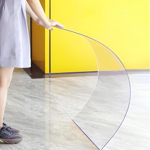 Hggdsac Polycarbonatplatten Klare Kunststoff-Dachplatte, Wetterfest Stegplatten Ersatzplatten, Acrylglas Platten Kunststoffplatte, Gewächshausplatten,Garten,Vordächer,Fenster,Terrasse,Balkon(0.5×4m) von Hggdsac