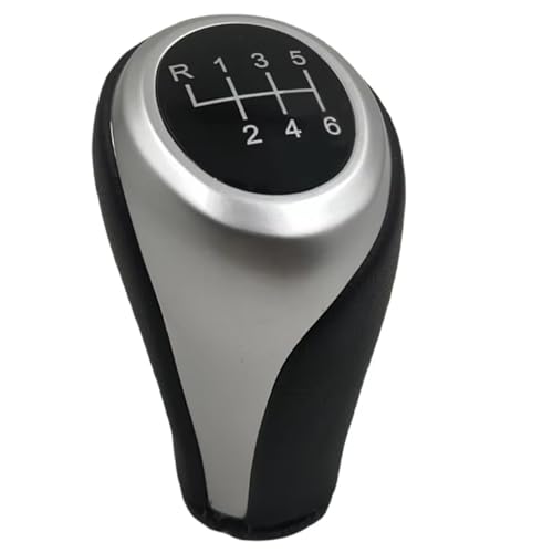 Hguvsjd Schaltknäufe Für 1 3 4 Serie F30 F31 F34 F35 F32 F33 F36 F20 F21 F80 F87 F82 F83 M2 M4 Getriebe Schaltknauf Hebel Getriebe Stick Shifter Auto Schaltknauf(6 speed silver) von Hguvsjd