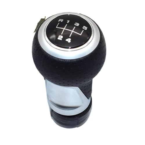 Hguvsjd Schaltknäufe Für A3 A4 B6 B7 B8 A6 S4 8K A5 8T Q5 8R 12mm Schaltknauf Hebel Stick Auto Schaltknauf(Silver 5 Speed-2) von Hguvsjd