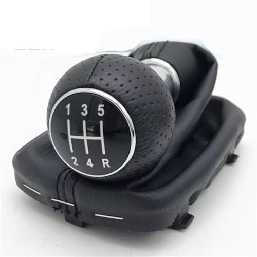 Hguvsjd Schaltknäufe Für A3 S3 8L 1.6L 2001 2002 2003 12mm / 23mm Hand Geschwindigkeit Schaltknauf Hebel Shifter Gamasche Boot Abdeckung Auto Schaltknauf(12mm 12345R) von Hguvsjd