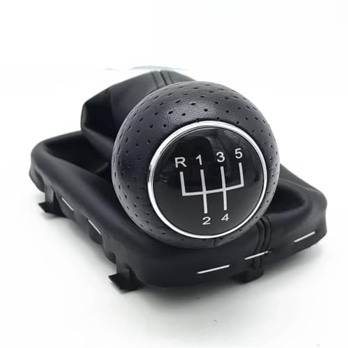 Hguvsjd Schaltknäufe Für A3 S3 8L 1.6L 2001 2002 2003 12mm / 23mm Hand Geschwindigkeit Schaltknauf Hebel Shifter Gamasche Boot Abdeckung Auto Schaltknauf(23mm R12345) von Hguvsjd
