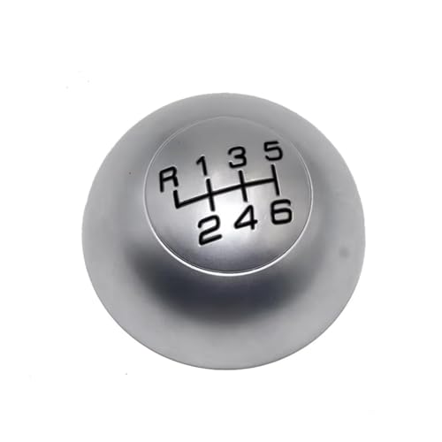 Hguvsjd Schaltknäufe Für Alfa Für Romeo Für Giulietta 2010-2020 6-Gang-Schaltknauf Hebelwechsel Getriebe Stick Shifter Abzeichen Emblem Zierkappe Abdeckung Auto Schaltknauf(Silver black) von Hguvsjd