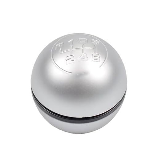 Hguvsjd Schaltknäufe Für Alfa Für Romeo Für Giulietta 2010-on 50294565 55346345 6-Gang-Schaltknauf Schalthebel Handball Auto Schaltknauf(6 Speed Silver) von Hguvsjd