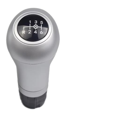 Hguvsjd Schaltknäufe Für Benz W203 S203 CL203 W209 W204 C204 C63 C300 C250 W207 Schaltknauf 6-Gang-Schaltgetriebe Schaltknauf Auto Schaltknauf(Silver-6-Down-14.5) von Hguvsjd