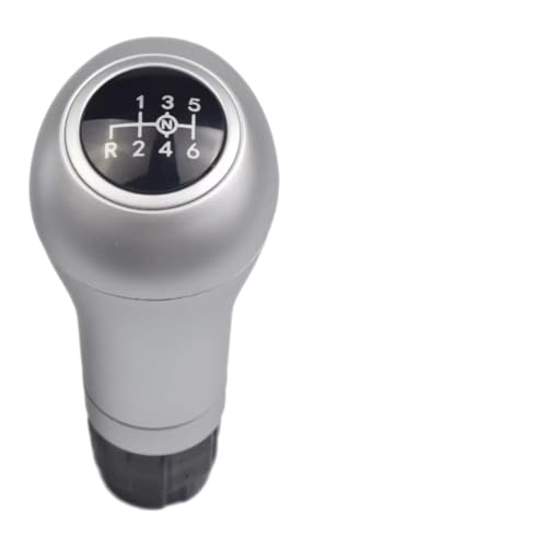 Hguvsjd Schaltknäufe Für Benz W203 S203 CL203 W209 W204 C300 C250 W207 A207 6-Gang-Schaltgetriebe 14,5 Mm Auto-Schaltknauf Schalthebel Auto Schaltknauf(Silver-6-DOWN-14.5) von Hguvsjd