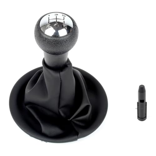 Hguvsjd Schaltknäufe Für Citroen Für Berlingo II 2008 2009 2010 2011 2012 2013 2014 2015 2016 2017 2018 5-Gang-Schalthebel Schaltknauf Ebene Leder Boot Auto Schaltknauf(Shift Knob 1 boot) von Hguvsjd