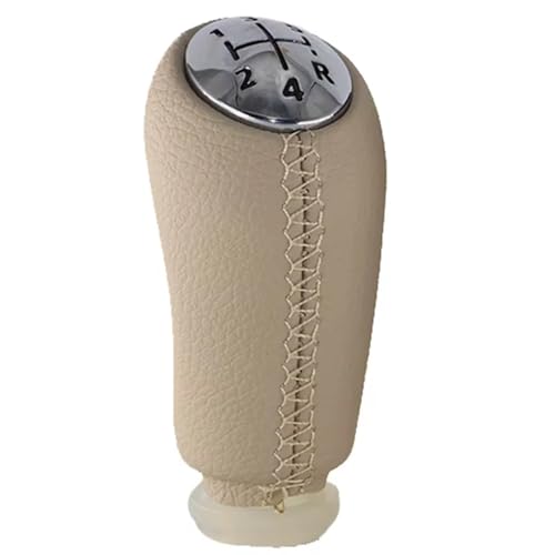 Hguvsjd Schaltknäufe Für Dacia Für Sandero Für Stepway II MK2 2013-2023 Getriebegriff Schaltknauf Hebel Wechselgetriebe Schalthebel Auto Schaltknauf(5 speed beige) von Hguvsjd