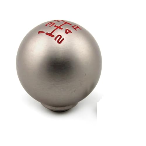 Hguvsjd Schaltknäufe Für Fit Für Civic Für Stadt FD2 FN2 EP3 TYPE R DC2 DC5 AP1 AP2 S2000 F20C Schalthebelgriff Ball Schaltknauf Auto Schaltknauf(Silver 5speed) von Hguvsjd
