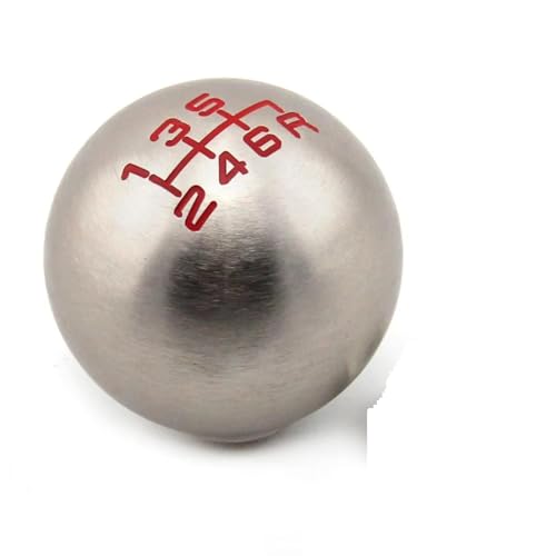 Hguvsjd Schaltknäufe Für Fit Für Civic Für Stadt FD2 FN2 EP3 TYPE R DC2 DC5 AP1 AP2 S2000 F20C Schalthebelgriff Ball Schaltknauf Auto Schaltknauf(Silver 6speed) von Hguvsjd