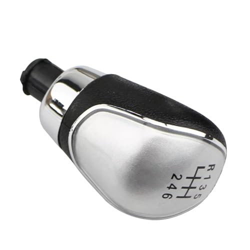 Hguvsjd Schaltknäufe Für Focus 2 3 MK2 MK3 2005-2015 Für Fiesta Für Ecosport Für C-Max Für Kuga Für S-max 5 6-Gang-Schaltgetriebe Auto-Schaltknauf Auto Schaltknauf(6 Speed Silver) von Hguvsjd