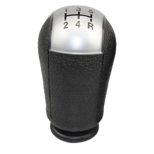 Hguvsjd Schaltknäufe Für Ford Für Focus Für C-Max 2003 2004 2005 2006 5/6-Gang-Schaltgetriebe Schaltknauf Schalthebel Griff Stick Auto Schaltknauf(5 speed silver knob) von Hguvsjd