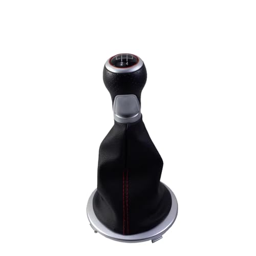 Hguvsjd Schaltknäufe Für Für G4 G5 Gamasche Rote Linie Boot Abdeckung 5 Geschwindigkeit Leder Schaltknauf Hebel Stick Stift Auto Schaltknauf(Red line 1) von Hguvsjd