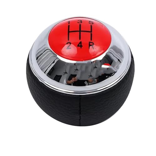 Hguvsjd Schaltknäufe Für MINI Für COOPER R55 R56 R57 R58 R59 R60 R61 Auto Schaltknauf Innenhebel HandBall 5 6 Geschwindigkeit Auto Schaltknauf(RED 5SPEED) von Hguvsjd