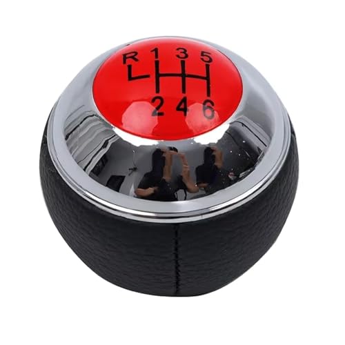 Hguvsjd Schaltknäufe Für MINI Für COOPER R55 R56 R57 R58 R59 R60 R61 Auto Schaltknauf Innenhebel HandBall 5 6 Geschwindigkeit Auto Schaltknauf(RED 6SPEED) von Hguvsjd