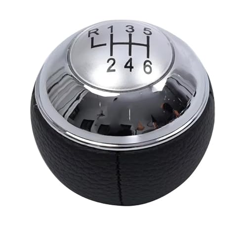 Hguvsjd Schaltknäufe Für MINI Für COOPER R55 R56 R57 R58 R59 R60 R61 Auto Schaltknauf Innenhebel HandBall 5 6 Geschwindigkeit Auto Schaltknauf(Silver 6Speed) von Hguvsjd