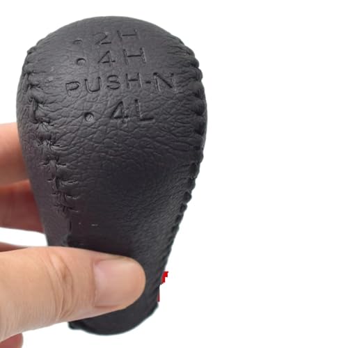 Hguvsjd Schaltknäufe Für Navara D40 Für Frontier Double Cab 2005-2015 Für Pathfinder R51 2007-2019 Manueller 5/6-Gang-Schaltknaufgriffhebel Auto Schaltknauf(Black-2H4HPUSH N 4L) von Hguvsjd