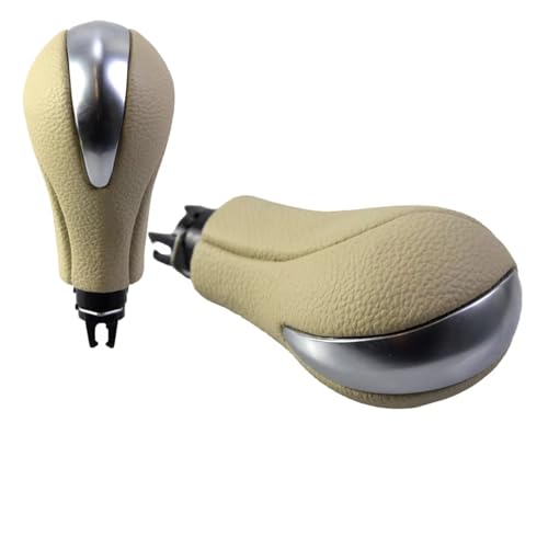 Hguvsjd Schaltknäufe Für Nissan Für Patrol Y62 Für Infiniti G25 G37 FX37 EX37 QX70 Q60 34910-JK03A 34910-1LA6C Automatischer Schaltknauf Auto Schaltknauf(Beige) von Hguvsjd