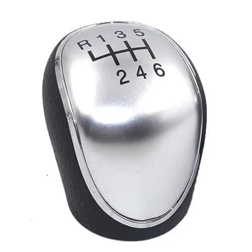 Hguvsjd Schaltknäufe Für Nissan Für Sentra B16 2006-2012 Manueller Wahlgriff Ball 6-Gang-Schaltknauf Hebel Wechselgetriebe Auto Schaltknauf(Silber) von Hguvsjd