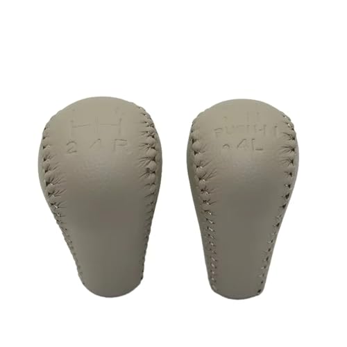 Hguvsjd Schaltknäufe Für Nissan Für Terrano II (R20) 1993-2007 Manueller Wählhebel-Übertragungsgriff 4WD Schaltknauf Hebelwechsel Auto Schaltknauf(Pair beige) von Hguvsjd