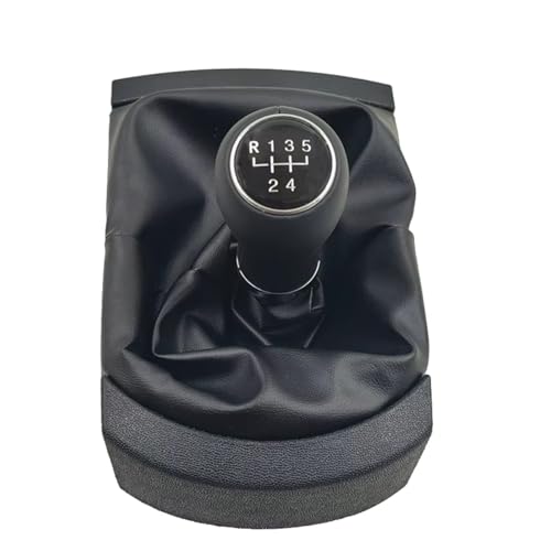Hguvsjd Schaltknäufe Für Seat Für Ibiza 3 III MK3 6L 2002-2007 Getriebegriffe Hebelwechselabdeckung 5-Gang-Schaltknauf Stiefelschalter Staubschutzhülle Auto Schaltknauf(5 speed Type 9) von Hguvsjd
