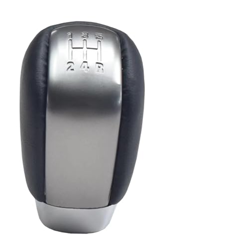 Hguvsjd Schaltknäufe Für Suzuki Für Grand Für Vitara 2 II (JT) 2006-2015 Manueller Wählhebelgriff 5-Gang-Schaltknaufhebel Leder Auto Schaltknauf(5R - Grey Letters) von Hguvsjd