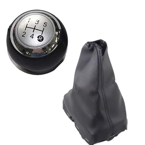 Hguvsjd Schaltknäufe Für Toyota Für COROLLA E18 E180 2013-2018 Getriebegriff Schalthebelknopf Getriebe Schaltknauf Boot Auto Schaltknauf(5 speed silver) von Hguvsjd