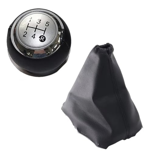 Hguvsjd Schaltknäufe Für Toyota Für Verso 2009–2013 Abdeckung Für Schaltknauf Schalthebel, Staubschutzhülle Für Schaltgetriebe Auto Schaltknauf(5 speed silver set) von Hguvsjd