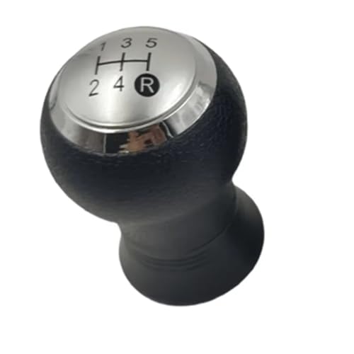Hguvsjd Schaltknäufe Für Toyota Für Yaris Für Auris 2005-2010 5/6 Geschwindigkeit Schaltknauf Stick Kopf Getriebe Schalthebel Griff Auto Schaltknauf(Silver 5 Speed) von Hguvsjd