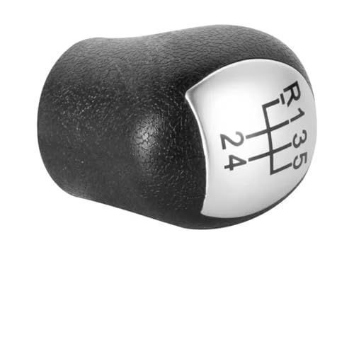 Hguvsjd Schaltknäufe Für Twingo Für Scenic Für Megane Für Laguna Für Kangoo Für Clio II 2 MK2 172 18 Für Logan ABS Schaltknauf Stiftkopf Auto Schaltknauf(Silber) von Hguvsjd