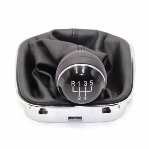 Hguvsjd Schaltknäufe Für VW Für 2010-2019 Getriebemanschette Stickgriffe Ändern 5 6-Gang-PU-Leder-Auto-Schaltknaufhebel-Gamaschen-Kofferraumabdeckung Auto Schaltknauf(5 speed) von Hguvsjd