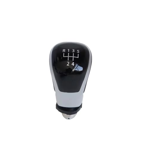 Hguvsjd Schaltknäufe Für VW Für Caddy Für Polo Für Tiguan Für Taigo Für T-Roc Für Tarraco 2022 2023 2024 12mm Schaltknauf 5 oder 6 Gang Hebel Auto Schaltknauf(Sliver 5 speed) von Hguvsjd