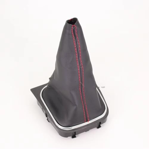 Hguvsjd Schaltknäufe Für VW Für Golf 5 V MK5 R32 Für GTI Für GTD 2004-2009 5/6-Gang-Schaltknauf Mit Ledermanschette Auto Schaltknauf(Type1 gear boot) von Hguvsjd