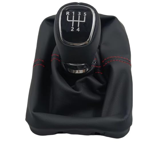 Hguvsjd Schaltknäufe Für VW Für Käfer 1998-2010 5 Geschwindigkeit Rote Linie Schaltknauf Boot Hebel Gaitor Shifter Staub Jacke Auto Schaltknauf(Type 9) von Hguvsjd