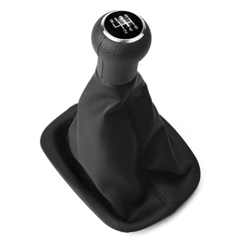 Hguvsjd Schaltknäufe Für VW Für Passat B5 B5.5 1998-2004 B5 FL (00-05) 3B B5 3B2 3B5 1996-2000 5/6 Geschwindigkeit 12mm Auto Schaltknauf Gamasche Boot Kragen Auto Schaltknauf(Model A 6 Speed) von Hguvsjd