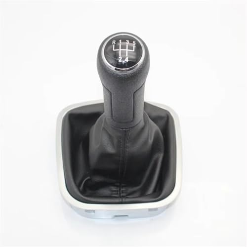 Hguvsjd Schaltknäufe Für VW Für Polo 6R 6C Limousine Fließheck 2011-2017 5-Gang-Schalthebel Schaltknauf PU-Lederstiefel 6R0711113 Auto Schaltknauf(Gear Knob Boot-typ1) von Hguvsjd