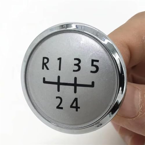 Hguvsjd Schaltknäufe Für VW Für Transport T5 T5.1 Gp 2003-2010 2011 5/6 Geschwindigkeit Manuelle Schaltknauf Hebel Stick Kappe Abdeckung Auto Schaltknauf(5 Speed Silver) von Hguvsjd