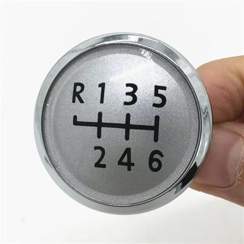 Hguvsjd Schaltknäufe Für VW Für Transport T5 T5.1 Gp 2003-2010 2011 5/6 Geschwindigkeit Manuelle Schaltknauf Hebel Stick Kappe Abdeckung Auto Schaltknauf(6 Speed Silver) von Hguvsjd