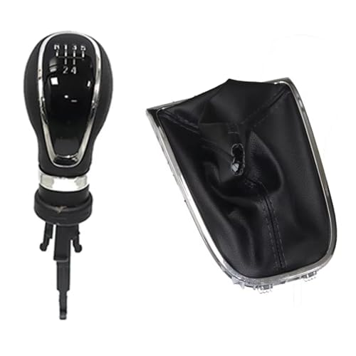 Hguvsjd Schaltknäufe Für Vauxhall Für OPEL Für Astra J GTC 2011-2019 Schaltgetriebe 5/6-Gang-Schaltknauf Kofferraumabdeckung Gamasche Hebel Schalthebelgriff Auto Schaltknauf(5 Speed) von Hguvsjd