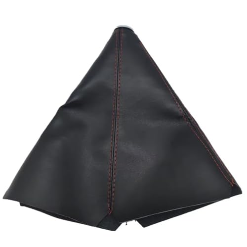 Hguvsjd Schaltknäufe Universal Leder Shifter AT MT Auto Schaltknauf Gamasche Boot Abdeckung Auto Schaltknauf(Red Line) von Hguvsjd