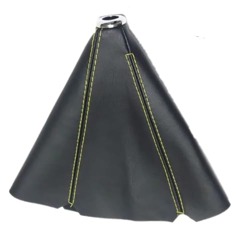 Hguvsjd Schaltknäufe Universal Leder Shifter AT MT Auto Schaltknauf Gamasche Boot Abdeckung Auto Schaltknauf(Yellow Line) von Hguvsjd