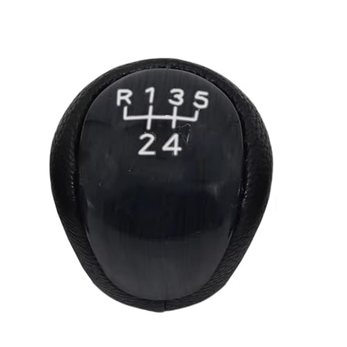 Schaltknäufe Für Hyundai I30 Für Elantra Für Touring 5 Geschwindigkeit Getriebe Shifter Knob Stick Hebel Griff Auto Schaltknauf(Black white) von Hguvsjd