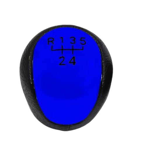 Schaltknäufe Für Hyundai I30 Für Elantra Für Touring 5 Geschwindigkeit Getriebe Shifter Knob Stick Hebel Griff Auto Schaltknauf(Blue black) von Hguvsjd